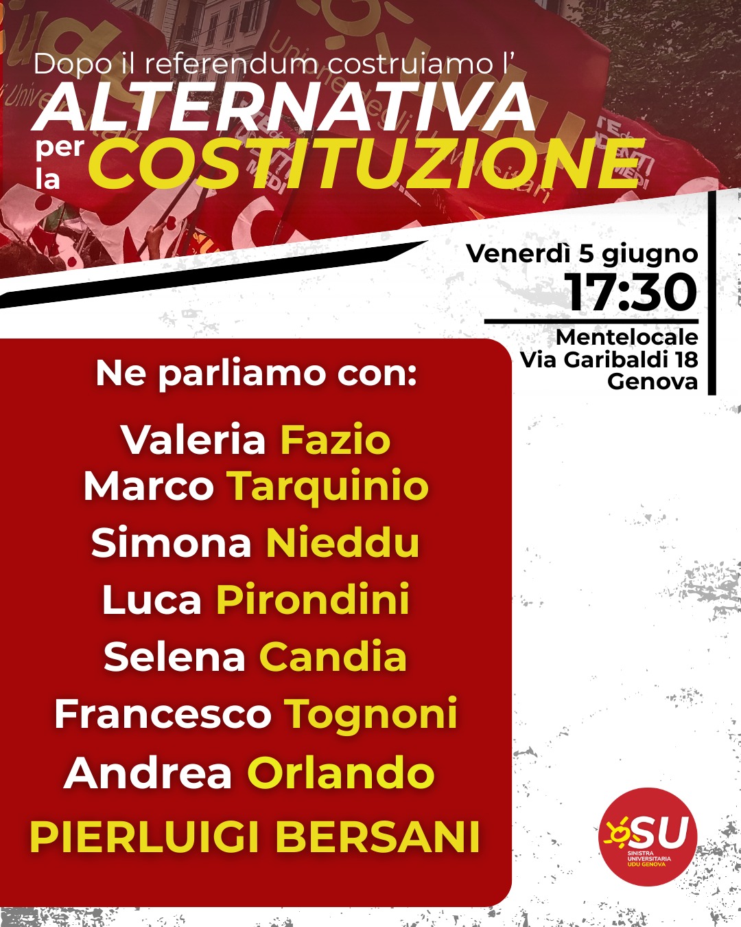 Dopo il referendum costruiamo l'Alternativa per la Costituzione.